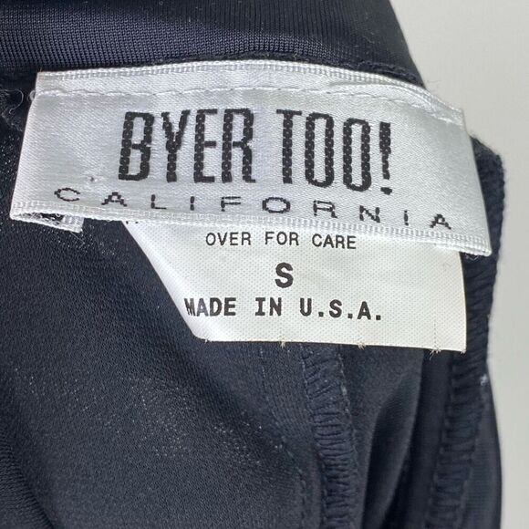 Vintage 90’s Byer Too! Black Velvet Sparkly Maxi Formal Party Dress Size S - Picture 5 of 7